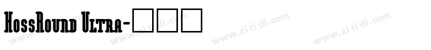 HossRound Ultra字体转换